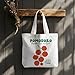 VIIJJUE Tomato Tote Bag,Farmers Market Bag, Tomato Lovers Gift Reusable Grocery Bags Shopping Bags
