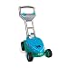 Kid Galaxy Mr. Bubble Lawn Mower Toy, Blue/Teal, 20 x 14 x 10.75