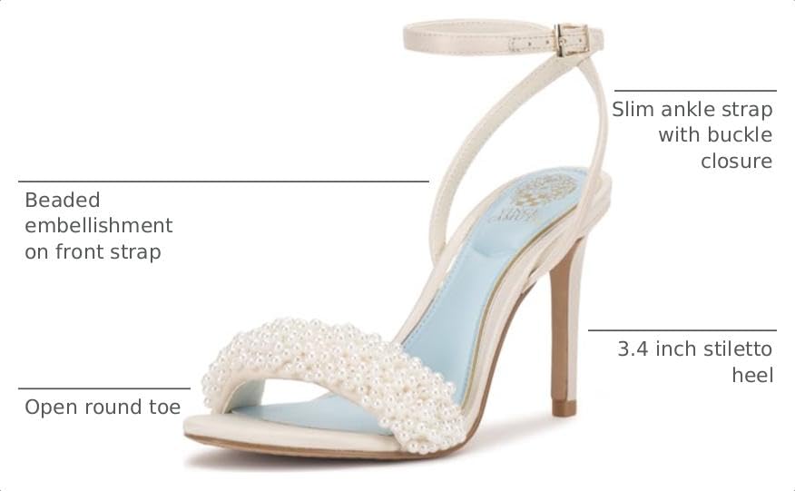 Image of Vince Camuto Arleem Beaded Band Ankle Strap High Heel Sandals