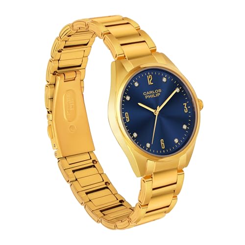 Image of Carlos Philip Majesta Series Premium Luxury Analog Watch | Heritage-Inspired Design | Stainless Steel Build | Exclusive Dial Colors | Japanese Quartz Movement
