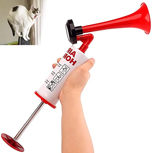 Luftdruck-Fanfare Air Horn Extrem Laut, Hupen Gas Tröte FARBIN Pump Signalhorn, Gashupe Lufthorn Handball, Signal Horn für fussball Fanfare Druckluft