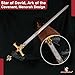 Armory Replicas™ - King Solomon Great Sword Red – Stainless Steel Blade with Symbolic Designs for Collectors
