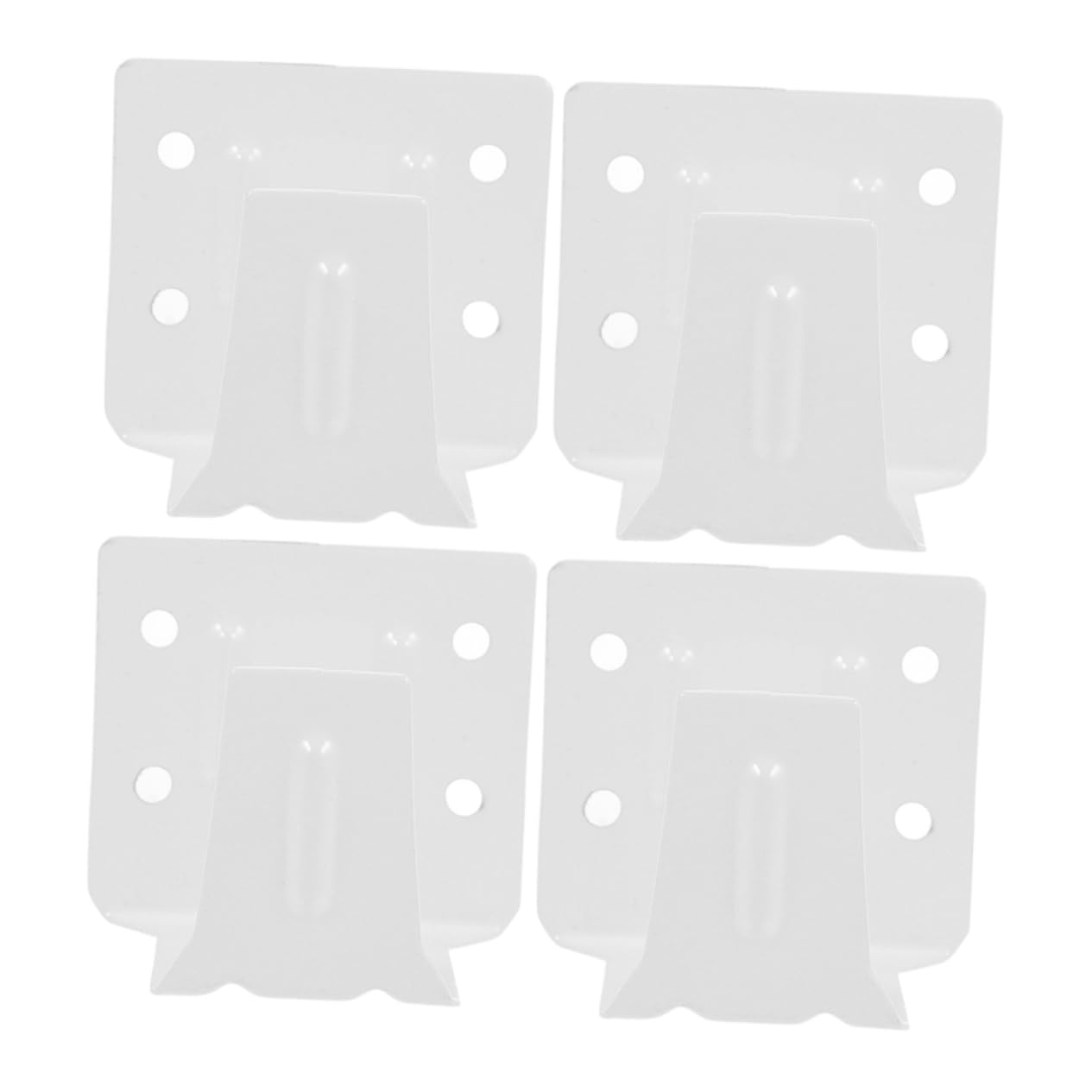 Levemolo 4pcs Vertical Blind Brackets Mini Metal Center Support for Easy Installation of Blinds and Curtains Decor Strong and Mounting Brackets for Window Treatments