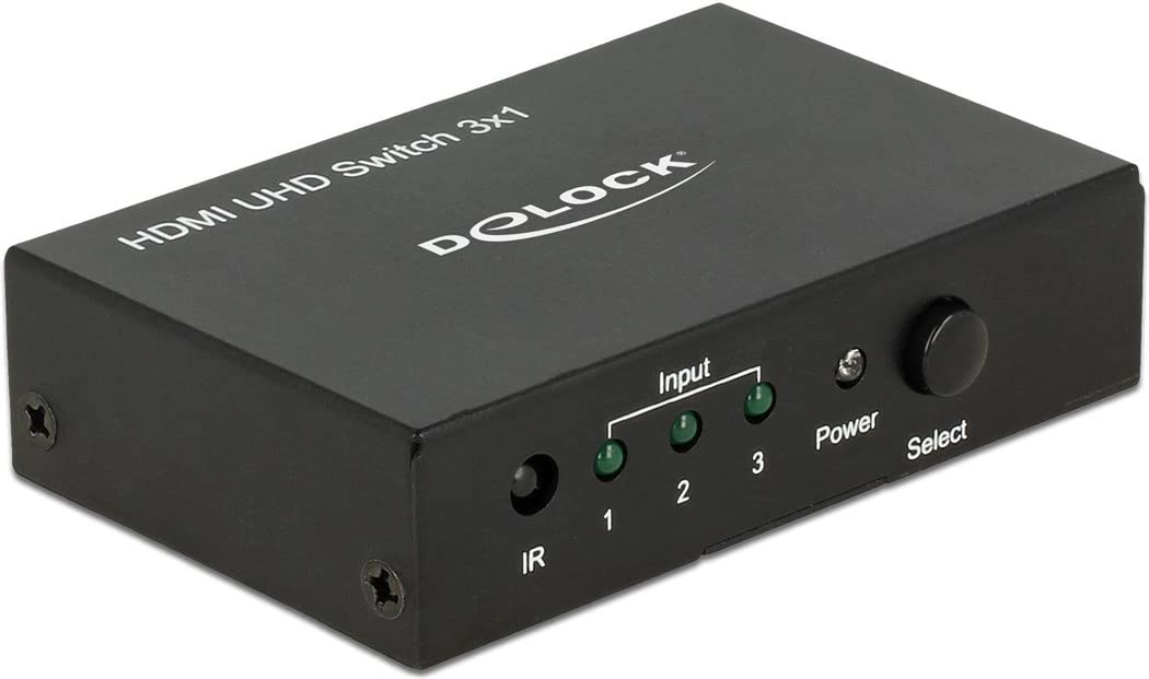 Delock Switch HDMI 3 in > 1 Out HDMI 4K UHD