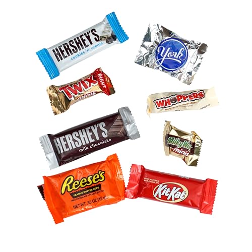 Image of Chocolate Candy Variety Pack, 8lb Bulk Chocolate Candy, Pinata Candy, Individually Wrapped Chocolate Fun Size Candy Bars