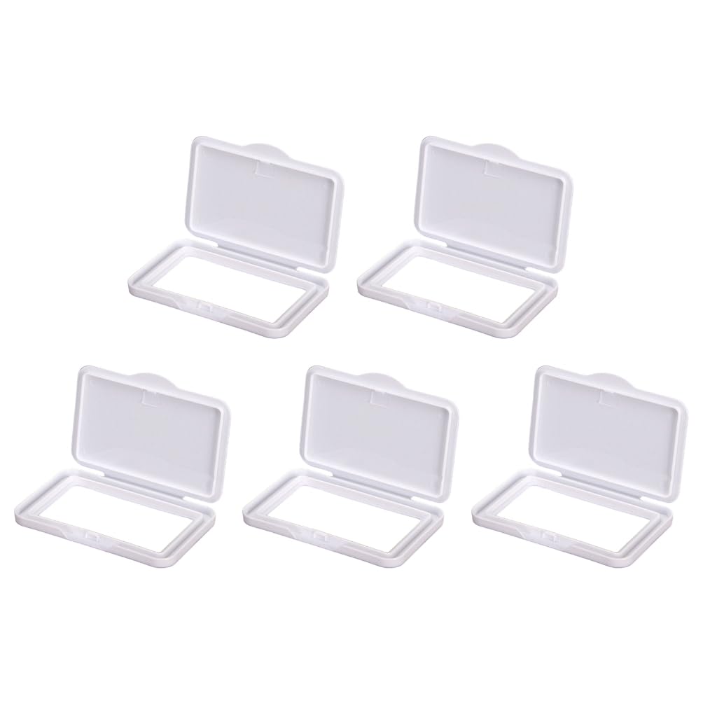 Set Of 5pcs Baby Lid Wipe Cover Single Tissue Dispenser Protector Portable Child Wet Tissues Box Wet