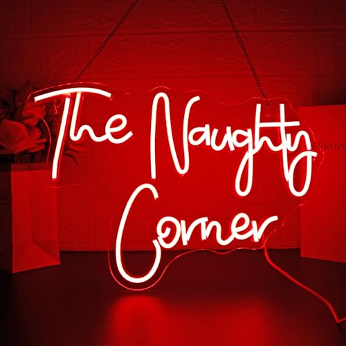 Image of Neon Sign, HSJNJKFU Neon Signs for Wall Decor Red Led Light up Signs Bar Sign for Man Cave, Party, Club, Restaurant, Cafe, Shop, Room Home Decor, USB Powered