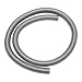 HEIBTENY Flexible Vacuum Cleaner Hose 2m, 32mm Inner 39mm Outer Diameter, EVA Anti-Aging Soft Tube for Industrial Central Vacuum 15L 30L, Gray