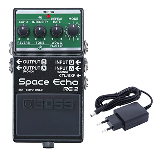 Boss RE-2 Space Echo Effektpedal + keepdrum Netzteil
