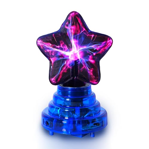 Image of Plasma Star,Plasma Ball Lamp，Plasma Globe ，Flashmen Science Toy，Fancy Club Decor and Science Education Gifts，Plasma Ball Sensor Lighting Globe with Music,Voice and Touch Response