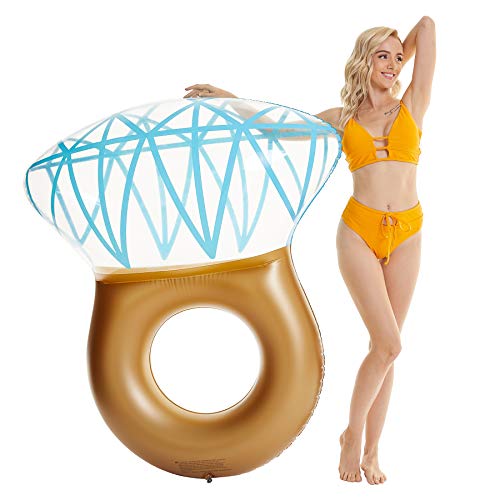 Tzsmat Inflatable Diamond Ring Pool Float Swimming Floaty Party Toys For Adults & Kids #TOP2