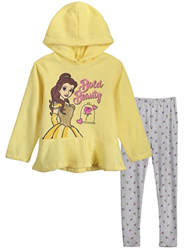 Consejos y comparativas para Comprar Juguetes dora exploradora - solo los mejores. 26 Disney Princess Mulan Rapunzel Jasmine Ariel Belle Cenicienta Tiana Tinker - Sudadera con capucha para niñas, Princesa Belle, 2 Años