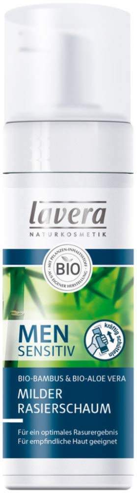 Lavera Men Sensitiv Lot de 3 mousses à raser en bambou bio 3 x 150 ml