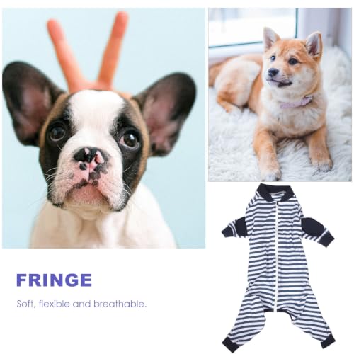 Pijama para perros grandes de algodón transpirable y elástico 6