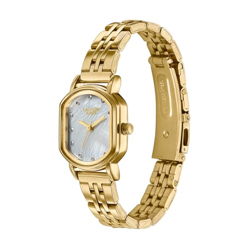 Image of Sonata Poze 8 Quartz Analog with MOP-White Dial IPG Stainless Steel Strap Watch for Women - SP80161YM01W