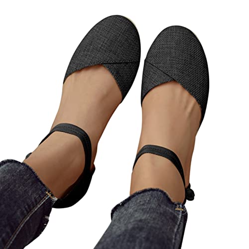 Keilsandalen Damen Keilabsatz Espadrille Wedges Frauen Damenschuhe...