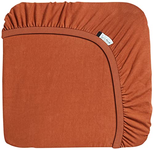 ergoPouch Cot Organic Cotton Fitted Sheet, Rust