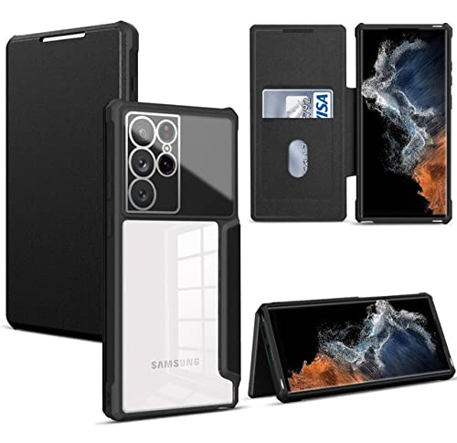Étui rabat Samsung S22 Ultra housse cuir pour vos déplacements professionnels et quotidiens