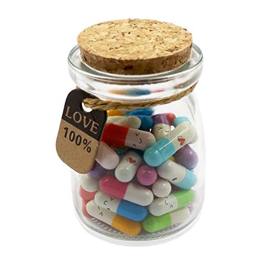 Mczcent 50 Piezas Cápsulas con Letras en Una Botella, Cápsula de Mensaje de Letra Cápsula Mensaje de Amor Cápsula, Pildoras Mensaje en una Botella para Regalo Novia, Regalo Novio, Amor o Amistad