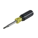 Klein Tools 32476 5-In-1 Multi-Bit Screwdriver &sol; Nut Driver with 2 Slotted&comma; 2 Philips&comma; and 1 Nut Driver Tip