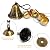 Eorbow 3 Packs Lucky Wind Chimes, Chinese Wind Bell, 6-Bell Vintage Hanging Bell Chimes with Gourd Dragon Peacock Coin for Good Luck Wealth Blessing, Home Garden Patio Decoration