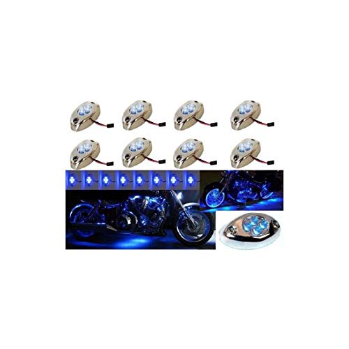 Módulos LED Azules Octane Lighting 8Pc para Moto miniatura 1