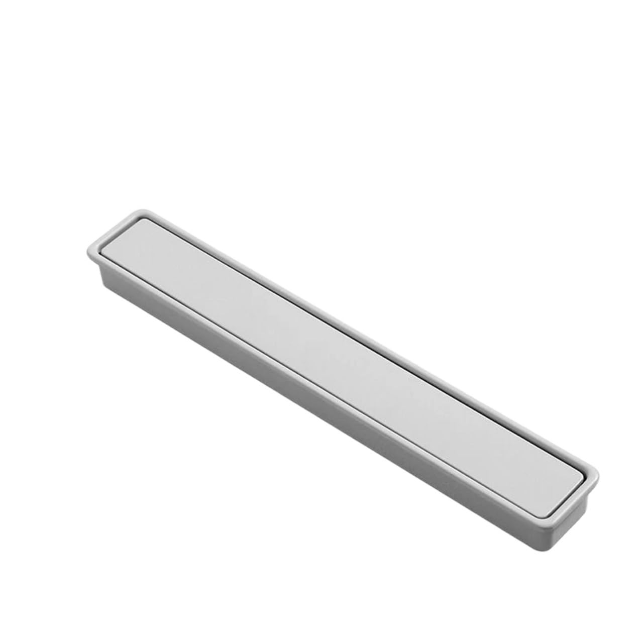 EKalgretrA Recessed Sliding Handles Modern Simple Sliding Door Concealed Embedded Handle Zinc Alloy Kitchen Cabinet Invisible Furniture Slotted(Light Gray 164mm)