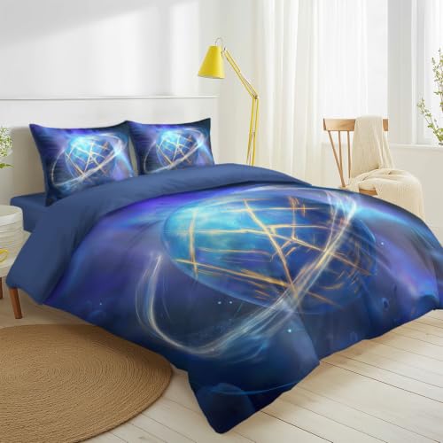 Housse de couette planètes imprimé haute définition parure de lit - 4