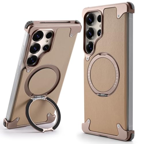 Coque Samsung S25 Ultra OATSBASF antichoc en titane désert pour protéger votre écran
