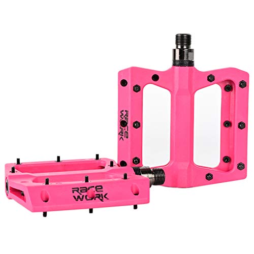 Pédales plates VTT anti-glissant avec triple roulement et axe 9/16