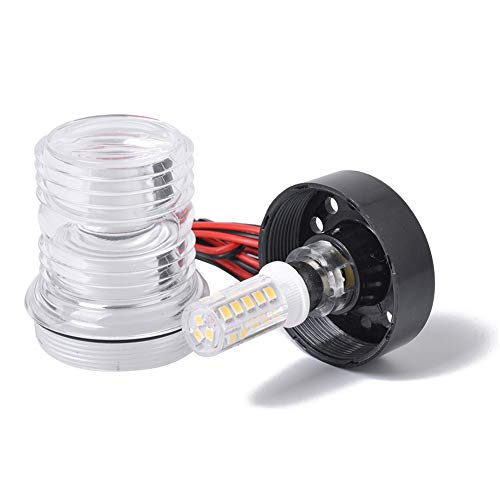 eamqrkt - 1 luz indicadora para embarcaciones marinas, barcos y barcos de navegación, lámpara LED impermeable Cover