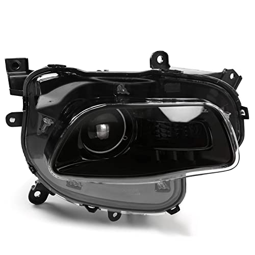 FIONE-For Jeep Cherokee Headlights Assembly 2014-2018 Right Passenger Side Halogen Black Trim Headlamp 61802846AE CH2503249 by FIONE - Image 4