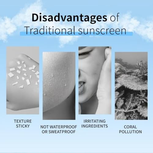 YKJHCSL Rice + Probiotics Organic Sunscreen, Relief Sun Organic SPF40+ Sunscreens for Face and Body, Nourishing Skin Protection and UV Defen, Skin Care Sunscreen for All Types