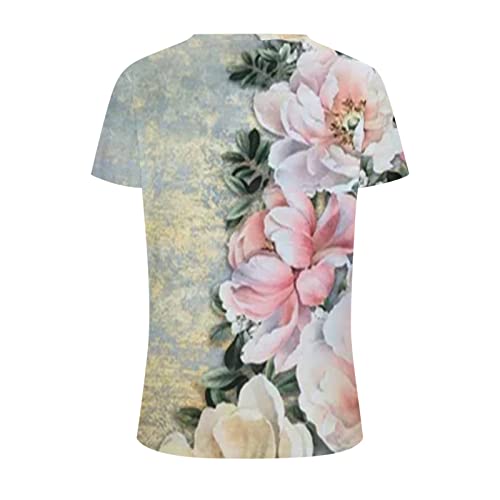 Womens Jackets Leopard Print Bleached Shirt For Women Vintage Graphic Western Cowboy Tee Top Casual Summer Short Sleeve T-Shirts #TOP3