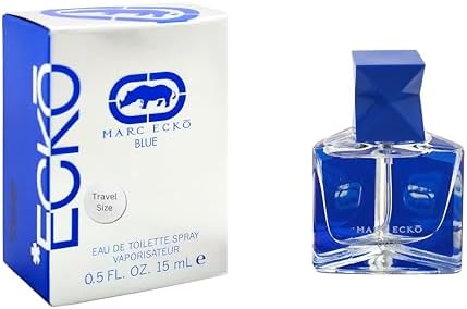 Marc Ecko Blue Perfume for Men Mini EDT Travel Spray 0.5 Ounce