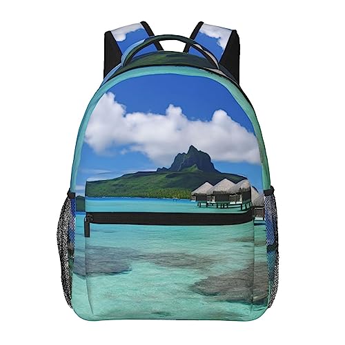 Sac à dos de voyage Tahiti Beach noir pour vos week-ends prolongés au soleil