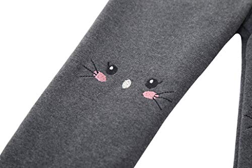 IRELIA Winter Girls Cotton Fleece Lined Leggings Pants Heather Gray S - image 5