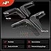 A-Premium Set of 4PCS Mud Flaps Splash Guards Mudguards Mudflaps with Hardware Compatible with Chevrolet Malibu, 2016 2017 2018, Sedan Only, Black Color, Front and Rear (Driver & Passenger Sides)