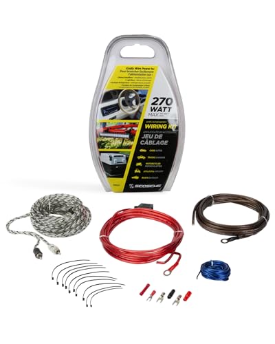 Kit de câblage SCOSCHE PSM12CCF pour amplificateur et accessoires audio de voiture