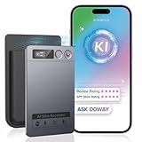 MZU KI Sprachrekorder, mit Rauschunterdrückung, Echtzeit-Transkription & KI-Zusammenfassung, 152 Sprachen App, Android/iOS, 64GB,für Vorlesungen, Meetings, Interviews, Telefonate