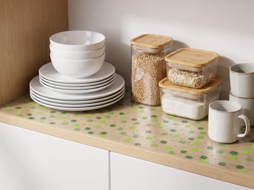 Image of [New Launch] Porslin Heavy-Duty Non-Slip Shelf Liner (45cm x 5m) - Durable EVA Non-Adhesive Waterproof Mat for Kitchen Cabinets, Drawers & Fridge - Washable, BPA-Free Food Safe Cupboard Paper