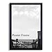 Adeco PF0386 Black Wood Decorative 1.25 inch Margin Wall Hanging PIcture Frame-Made to Display 16x24 Photo or Poster, 16 by 24