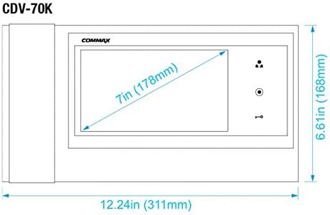 Commax CDV-70K dimensions diagram