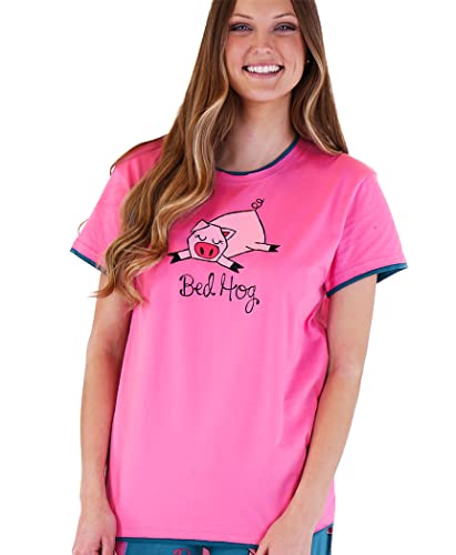 Bed Hog LazyOne Pajamas for Women, Cute Pajama Pants and Top Separates (X-Large)