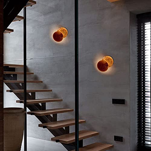 Aplique de pared redondo con diseño de eclipse solar para una iluminación interior exclusiva 3