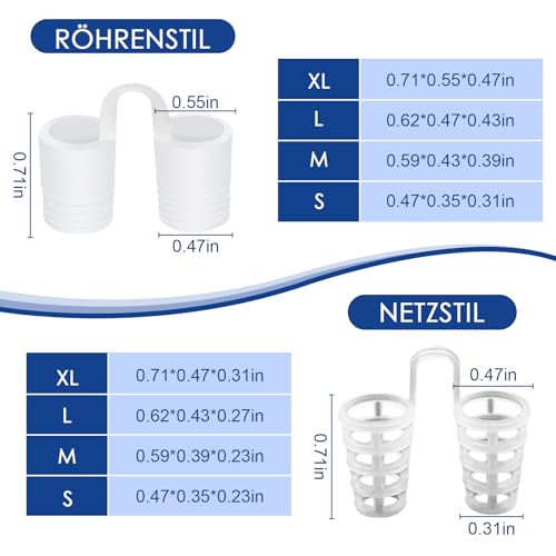 8 Stück Schnarchstopper,Nasenspreizer,Nasenspreizer Besser Atmen,Nasenatmungsdilatator,Anti Schnarch,Anti Schnarch Nasenclip für Besseren Atmen und Schlaf
