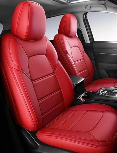 Housse de siège auto en cuir rouge Mazda 3, CX-5, CX-30 : l'élégance sur mesure