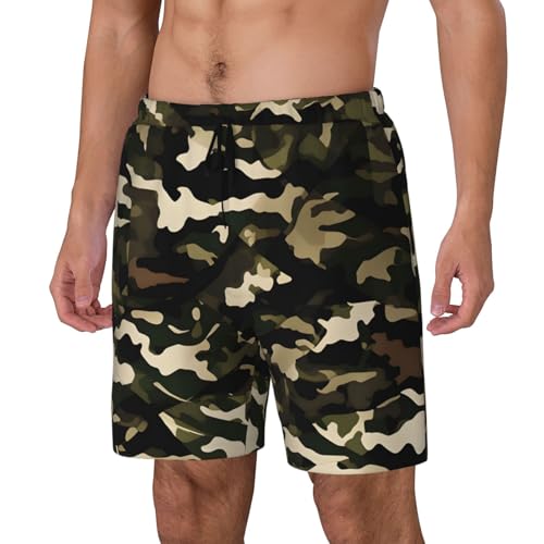 Camo Print Men Stylish Functionality Swim Trunks Breathable Beach Shorts Surfing Gym Fishing2