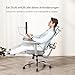 Newtral MAGICH-PRO Bürostuhl Ergonomisch mit Fußstütze, Ergonomischer Schreibtischstuhl mit Dynamische Kopfstütze ＆ Lumbalstütze, Ergonomic Office Chair (MAGICH PRO + Abnehmbare Tischplatte, Grau)