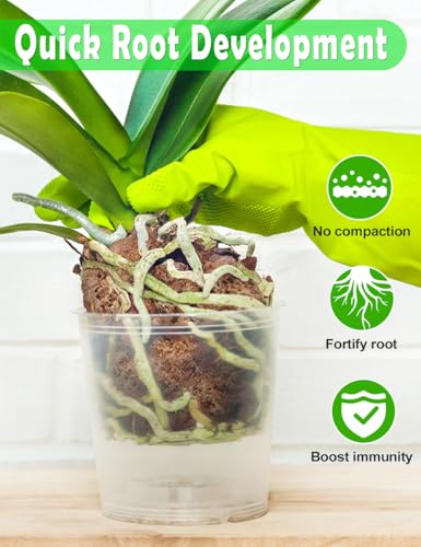 image for TOYPOPOR Orchid Potting Mix (10qts) for Repotting with Moss Pine Bark 